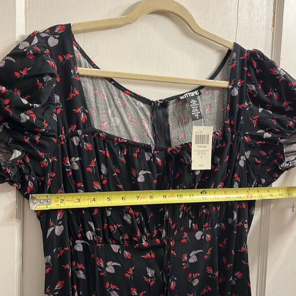 Hot Topic Rose Bud Empire Midi Dress NWT - Picture 6 of 8
